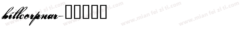 billcorpnar字体转换