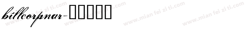 billcorpnar字体转换