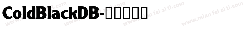 ColdBlackDB字体转换