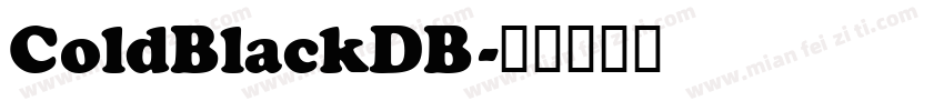 ColdBlackDB字体转换