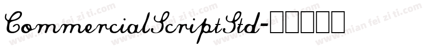CommercialScriptStd字体转换
