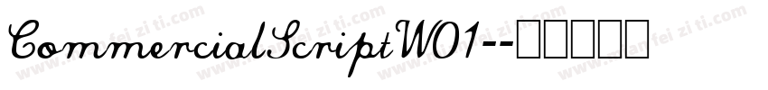 CommercialScriptW01-字体转换