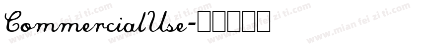 CommercialUse字体转换