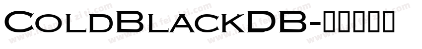 ColdBlackDB字体转换
