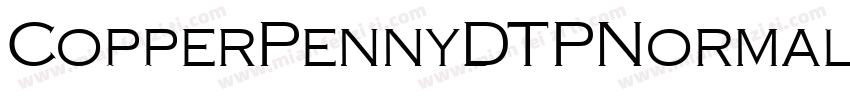 CopperPennyDTPNormal字体转换