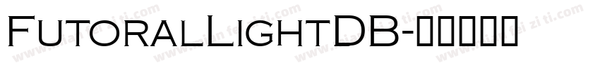 FutoralLightDB字体转换