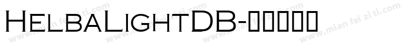 HelbaLightDB字体转换