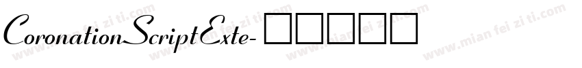 CoronationScriptExte字体转换
