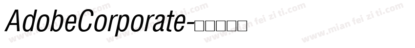 AdobeCorporate字体转换