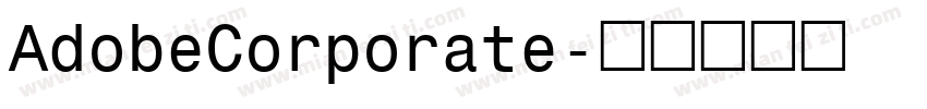 AdobeCorporate字体转换