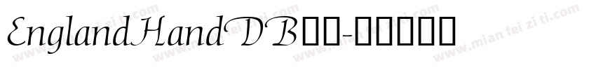EnglandHandDB字体字体转换