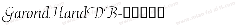 GarondHandDB字体转换