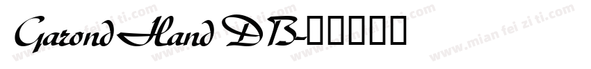 GarondHandDB字体转换