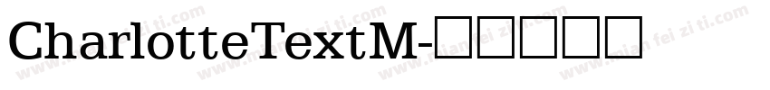 CharlotteTextM字体转换