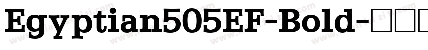 Egyptian505EF-Bold字体转换