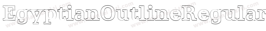 EgyptianOutlineRegular-axy8o字体转换