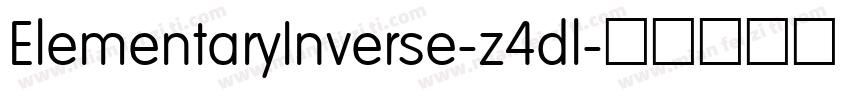 ElementaryInverse-z4dl字体转换