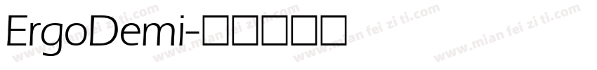 ErgoDemi字体转换