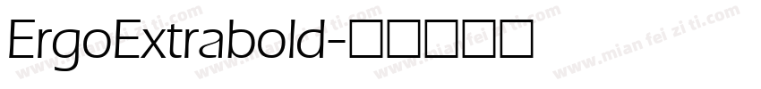 ErgoExtrabold字体转换