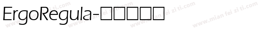 ErgoRegula字体转换