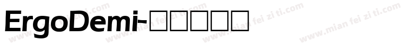 ErgoDemi字体转换