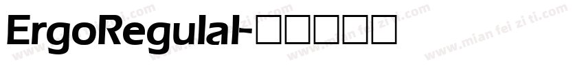 ErgoRegulal字体转换