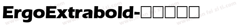 ErgoExtrabold字体转换