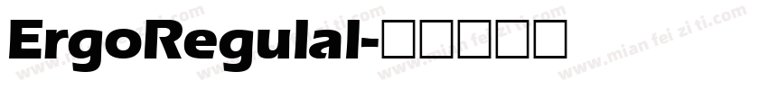 ErgoRegulal字体转换