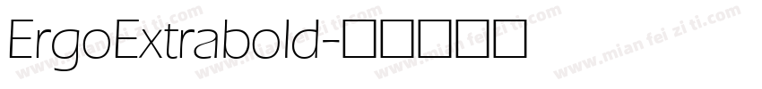 ErgoExtrabold字体转换