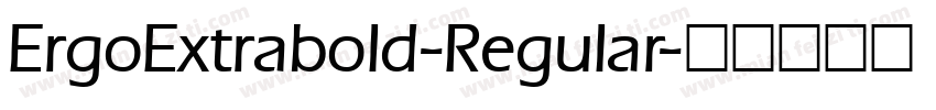 ErgoExtrabold-Regular字体转换
