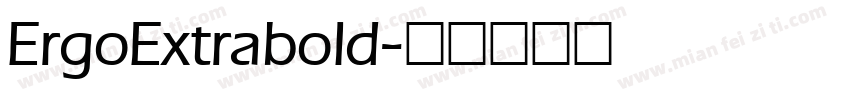 ErgoExtrabold字体转换