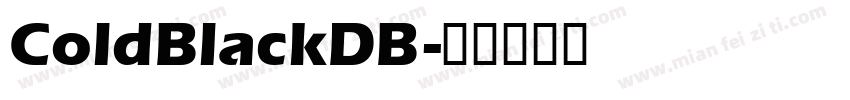ColdBlackDB字体转换