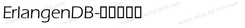 ErlangenDB字体转换