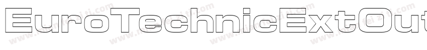 EuroTechnicExtOutline字体转换