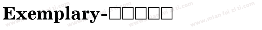 Exemplary字体转换