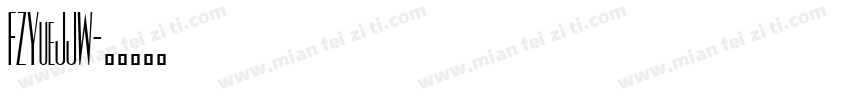 FZYueJJW字体转换