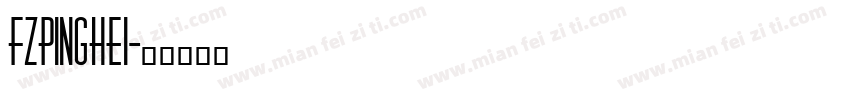 FZPinghei字体转换