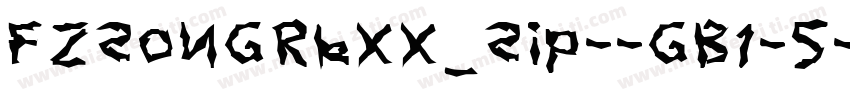 FZSongRKXX_SIP--GB1-5字体转换