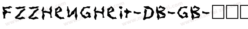 FZZhengHeiT-DB-GB字体转换