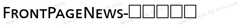FrontPageNews字体转换