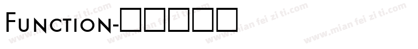 Function字体转换