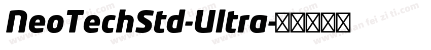 NeoTechStd-Ultra字体转换