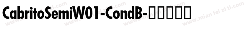 CabritoSemiW01-CondB字体转换