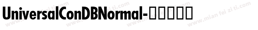 UniversalConDBNormal字体转换