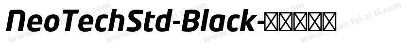 NeoTechStd-Black字体转换