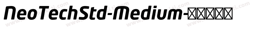 NeoTechStd-Medium字体转换