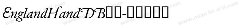 EnglandHandDB字体字体转换