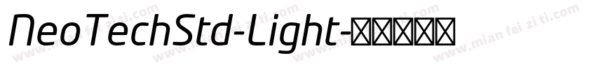 NeoTechStd-Light字体转换