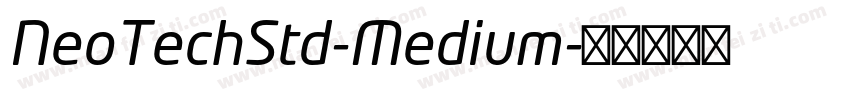 NeoTechStd-Medium字体转换