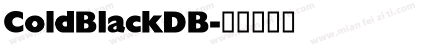 ColdBlackDB字体转换